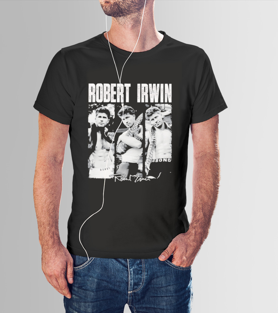 Robert Irwin Animal Wildlife Bonds Crocodile And Signature T-Shirt