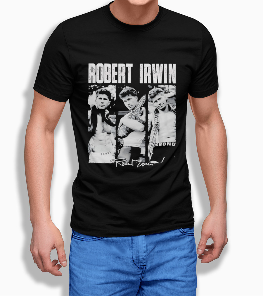 Robert Irwin Animal Wildlife Bonds Crocodile And Signature T-Shirt