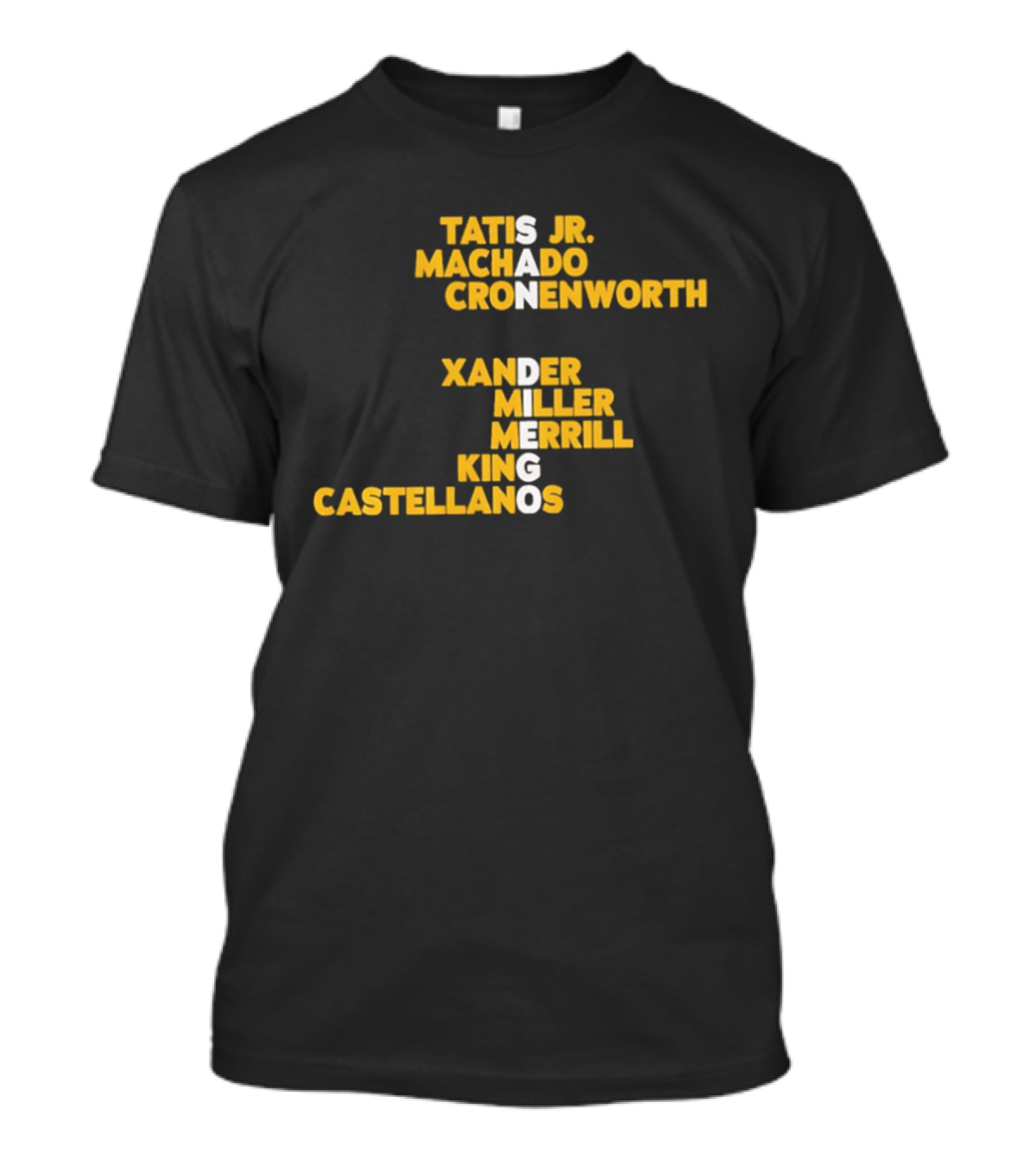 San Diego Padres Tatis Jr Machado Cronenworth Xander Miller Merrill King Castellanos T-Shirt
