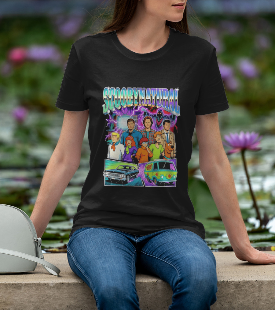 Scoobynatural Supernatural Scooby Doo Mystery Machine Impala Crossover Cartoon T-Shirt