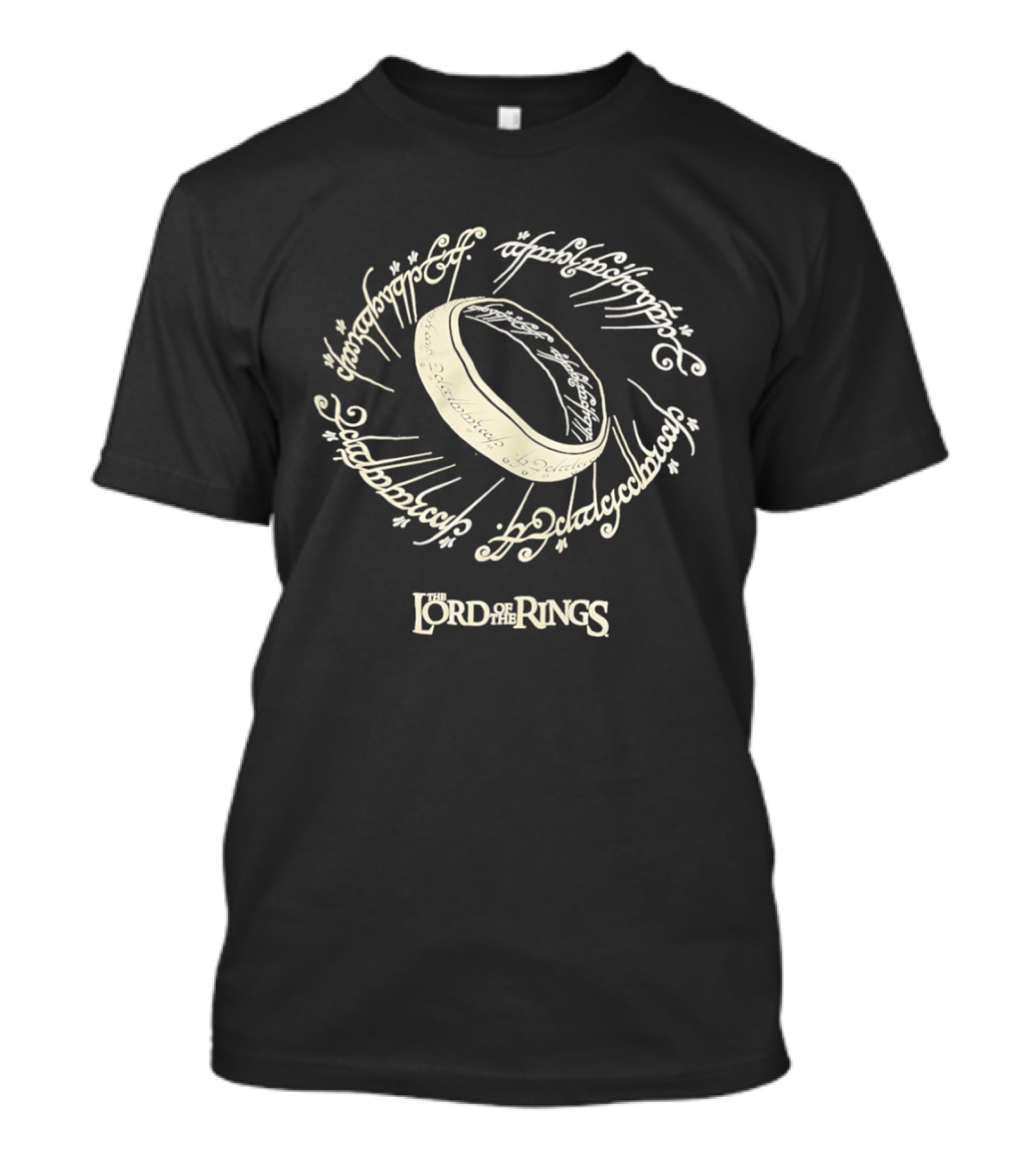 The Lord Of The Rings One Ring Elvish Script Iconic Fan Favorite T-Shirt