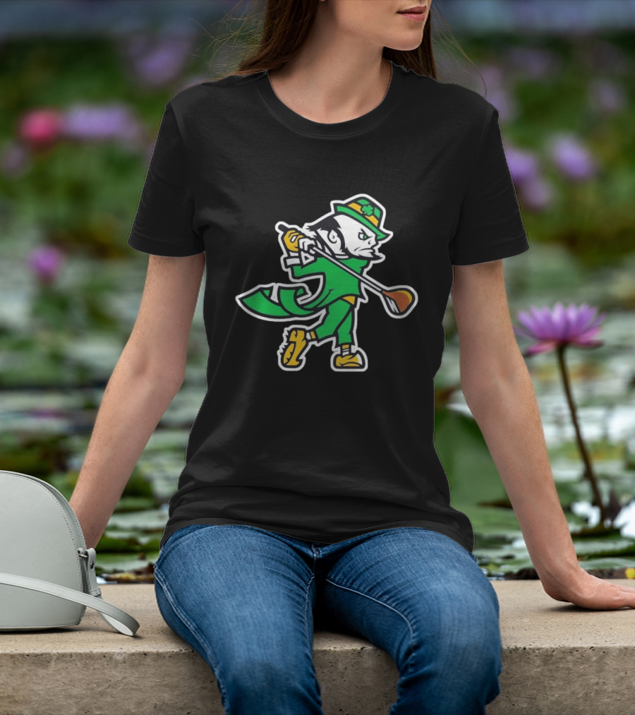Notre Dame Fighting Irish Golf Leprechaun 2026 T-Shirt