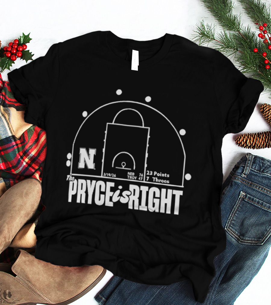 The Pryce Is Right N Basketball Court Stats 23 Points 7 Threes T-Shirt