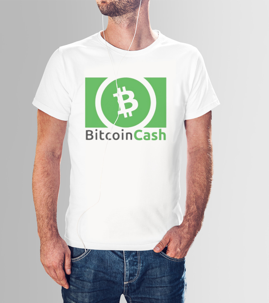 Bitcoin Cash Cryptocurrency Symbol Green Circle T-Shirt