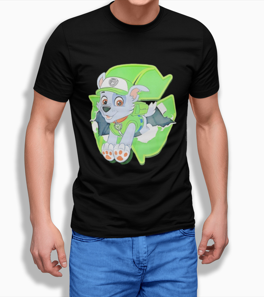 Bought Myself A Rocky Recycle Adventure Paw Patrol Rocky Puppy Patrol Green Eco Friendly T-Shirt