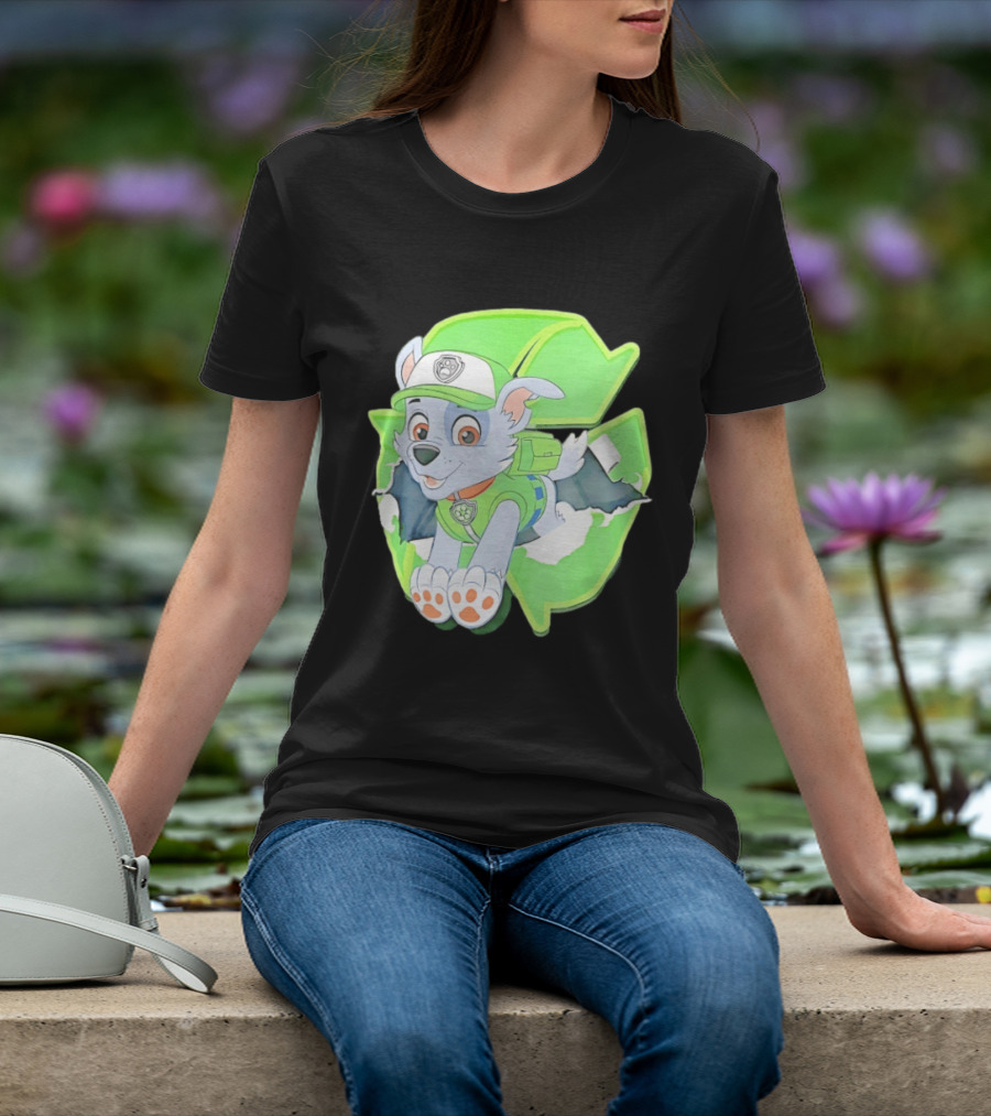 Bought Myself A Rocky Recycle Adventure Paw Patrol Rocky Puppy Patrol Green Eco Friendly T-Shirt