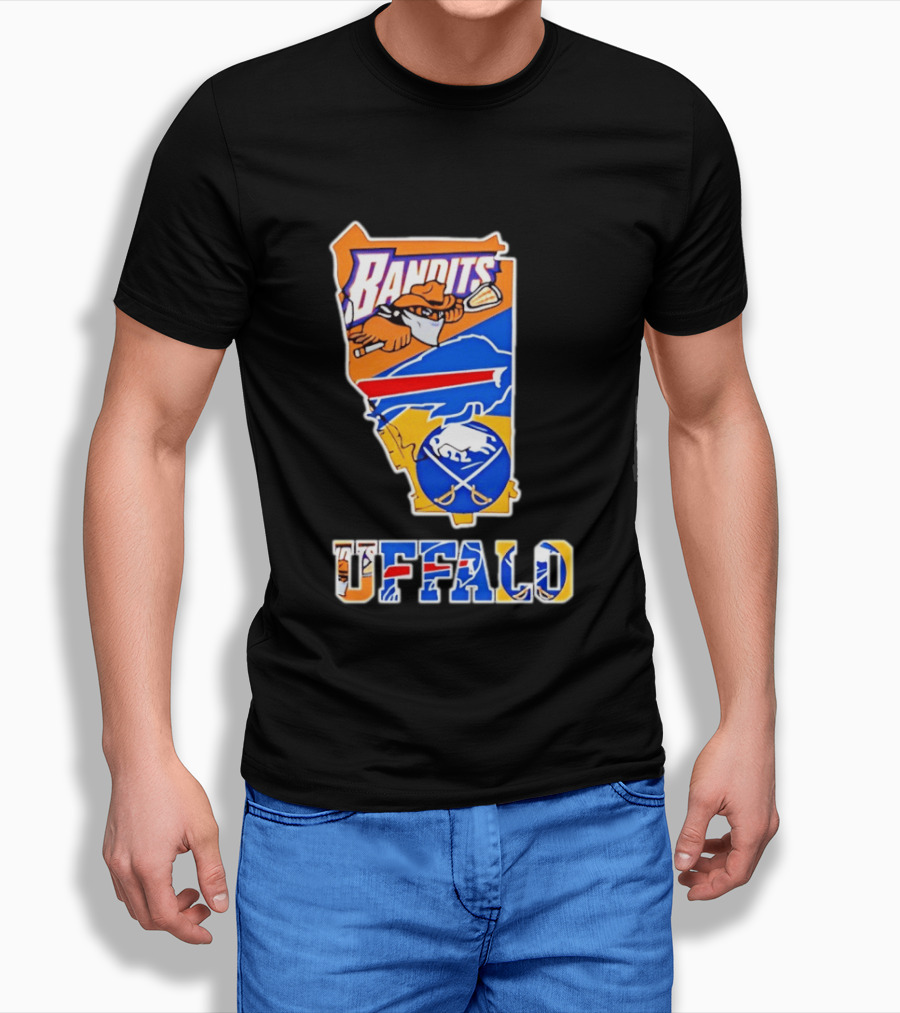 Buffalo Bandits Bills Sabres Sports Teams State T-Shirt