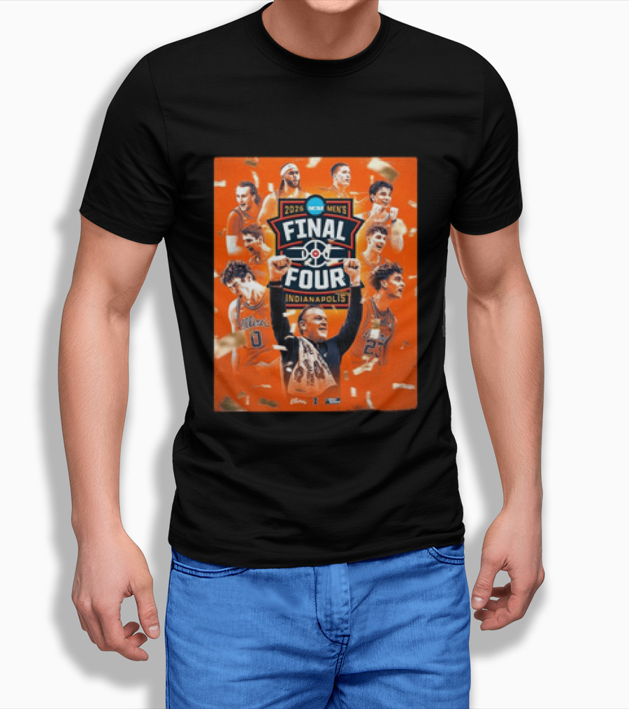 Illinois Fighting Illini 2026 Final Four Indianapolis Celebration T-Shirt