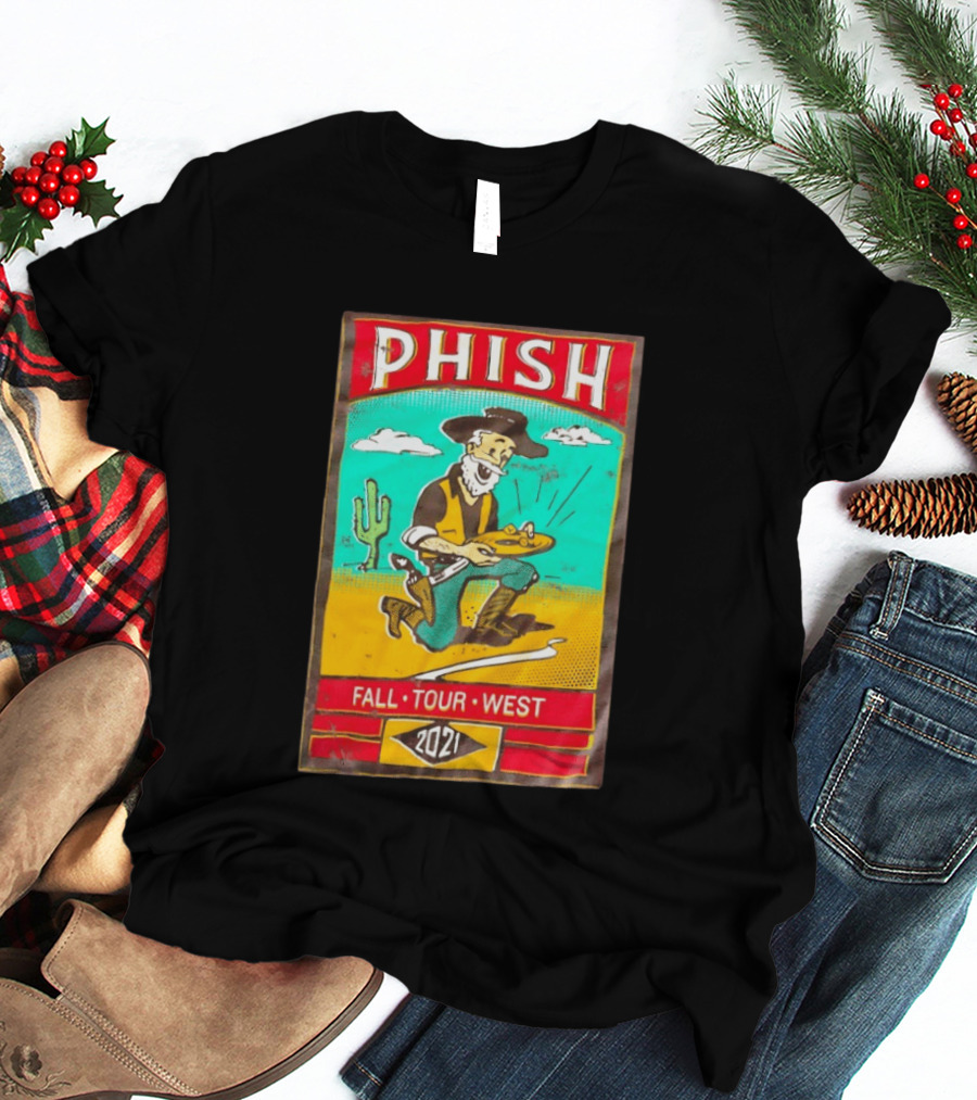 Phish Fall Tour West 2021 Prospector Desert Scene T-Shirt