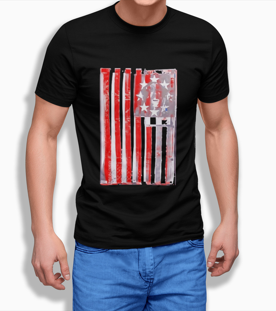 Rottweiler American Flag Independence Dog Lovers Patriotic USA T-Shirt
