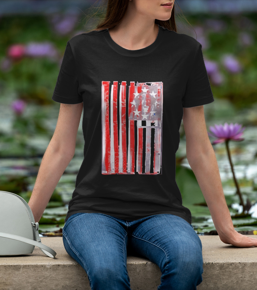 Rottweiler American Flag Independence Dog Lovers Patriotic USA T-Shirt