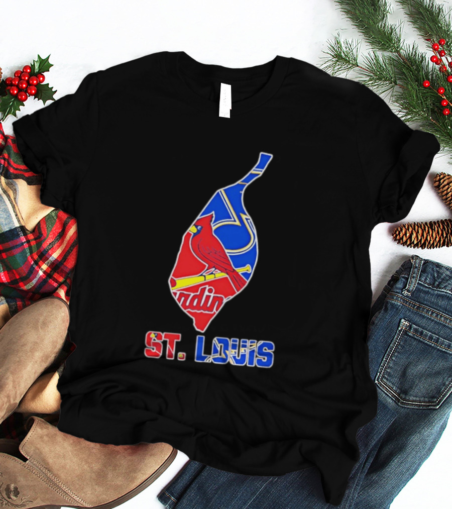St. Louis Cardinals And Blues Team Spirit T-Shirt