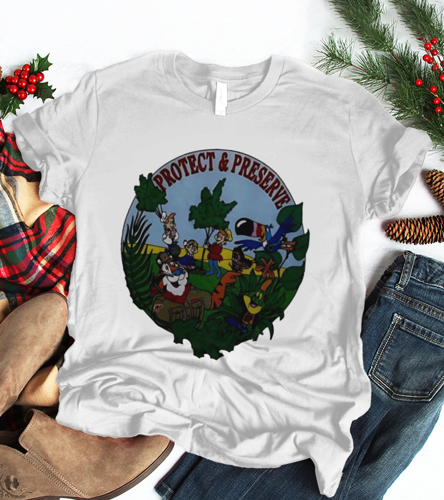 1993 Kelloggs Tony The Tiger Protect Preserve Environmentalist Kids Nature T-Shirt