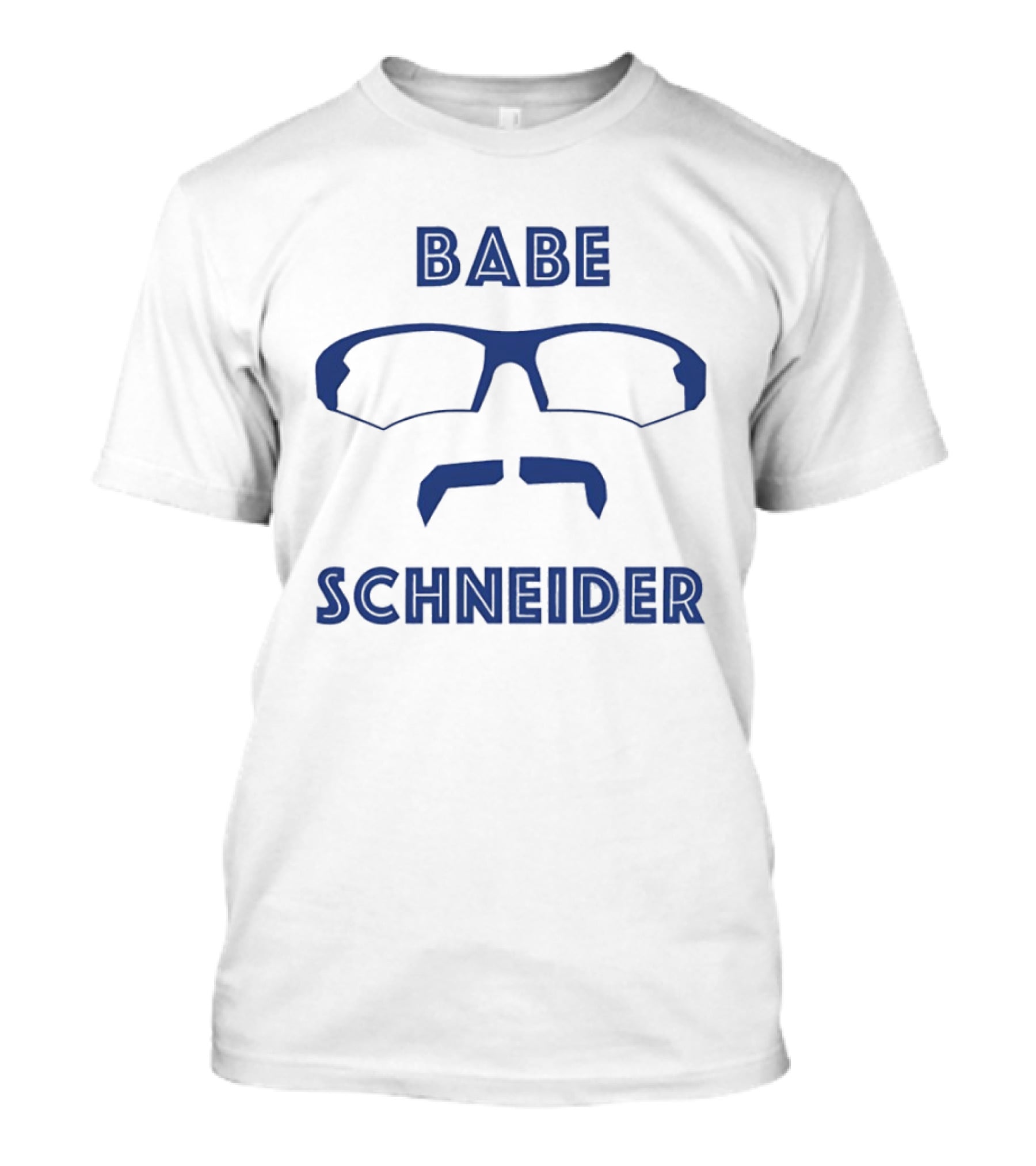 Babe Schneider Davis Schneider Gate 14 Podcast Glasses Moustache T-Shirt