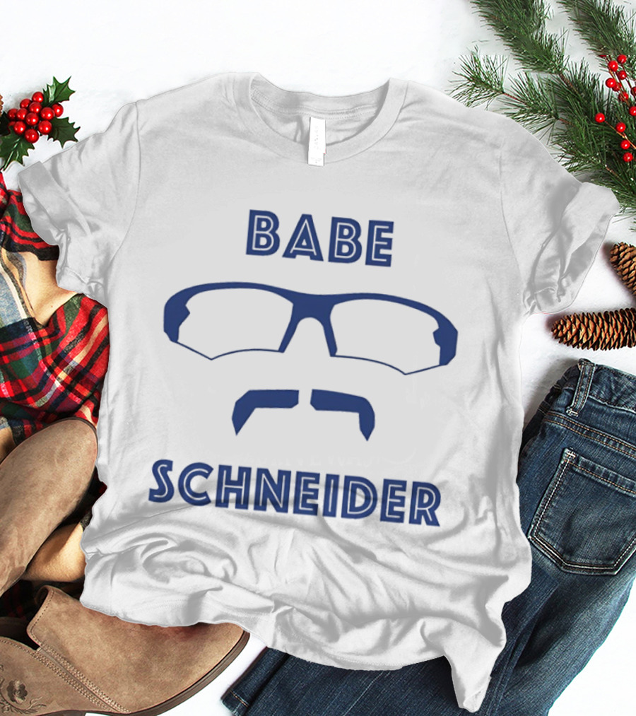 Babe Schneider Davis Schneider Gate 14 Podcast Glasses Moustache T-Shirt