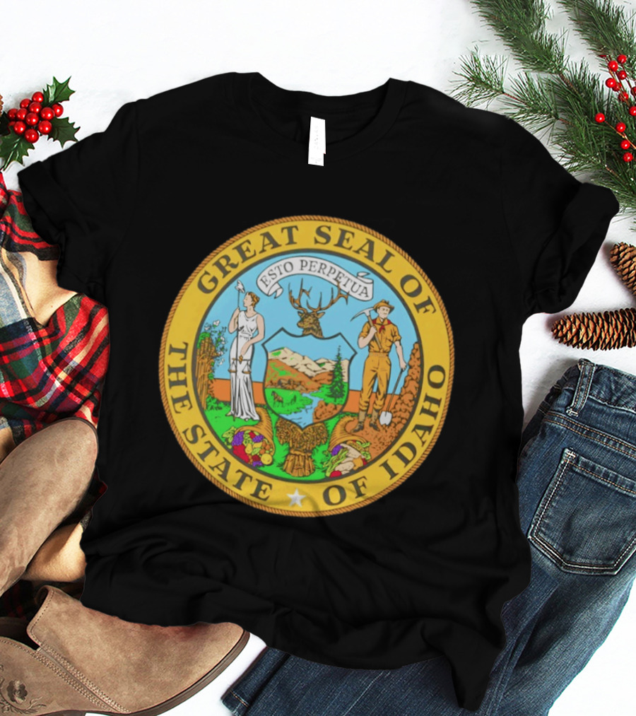 Great Seal Of The State Of Idaho Esto Perpetua T-Shirt