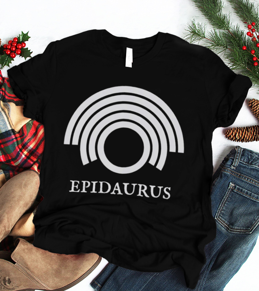 Epidaurus Ancient Greek Theatre Symbol Arches Heritage T-Shirt