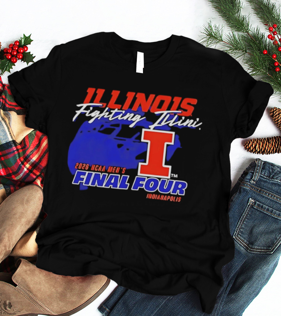 Illinois Fighting Illini 2026 NCAA Men's Final Four Indianapolis T-Shirt