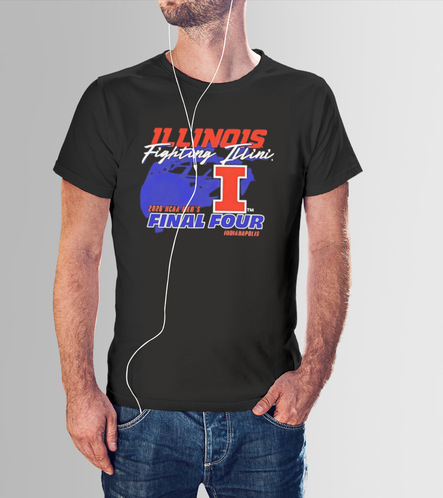 Illinois Fighting Illini 2026 NCAA Men's Final Four Indianapolis T-Shirt