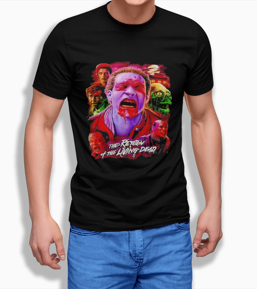 The Return Of The Living Dead I Can Smell Your Brains Horror Characters T-Shirt