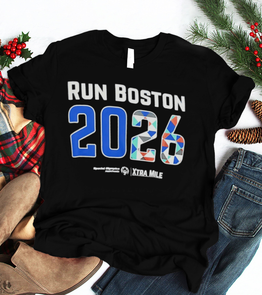 Run Boston 2026 Special Olympics Massachusetts Xtra Mile T-Shirt