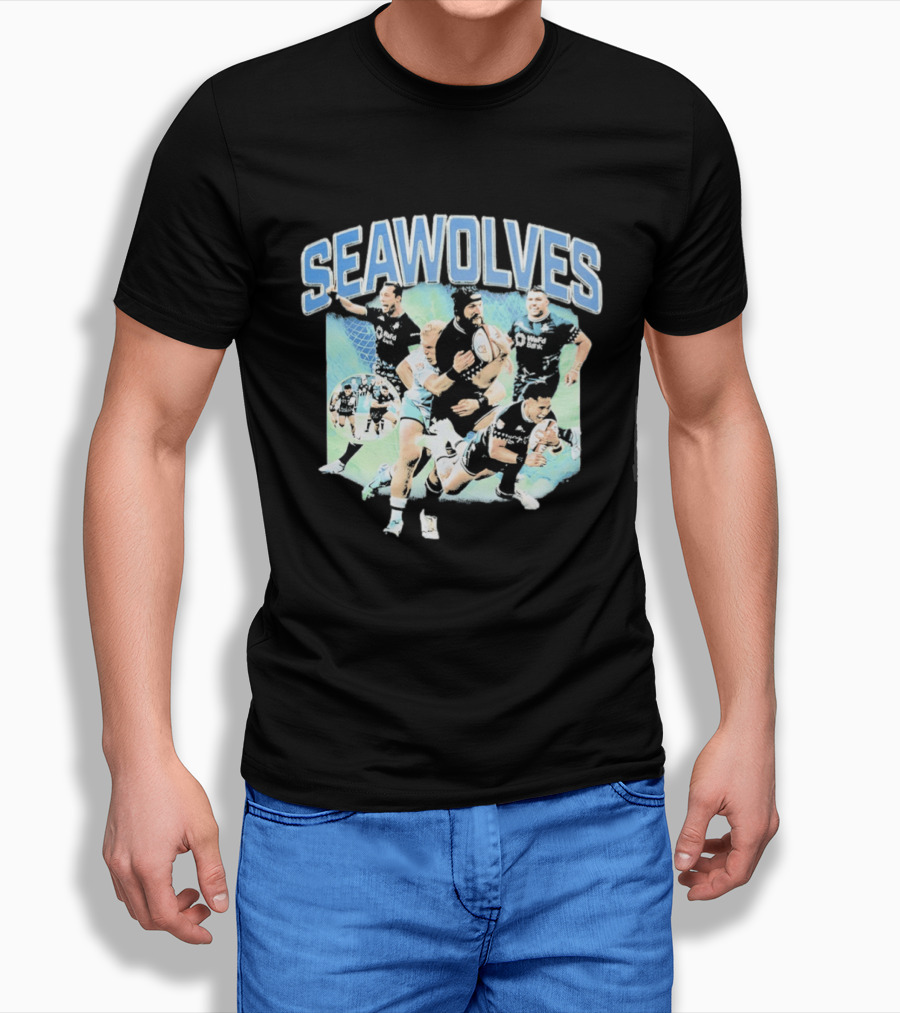 Seawolves Rugby Team Action Seattle Match Highlights T-Shirt
