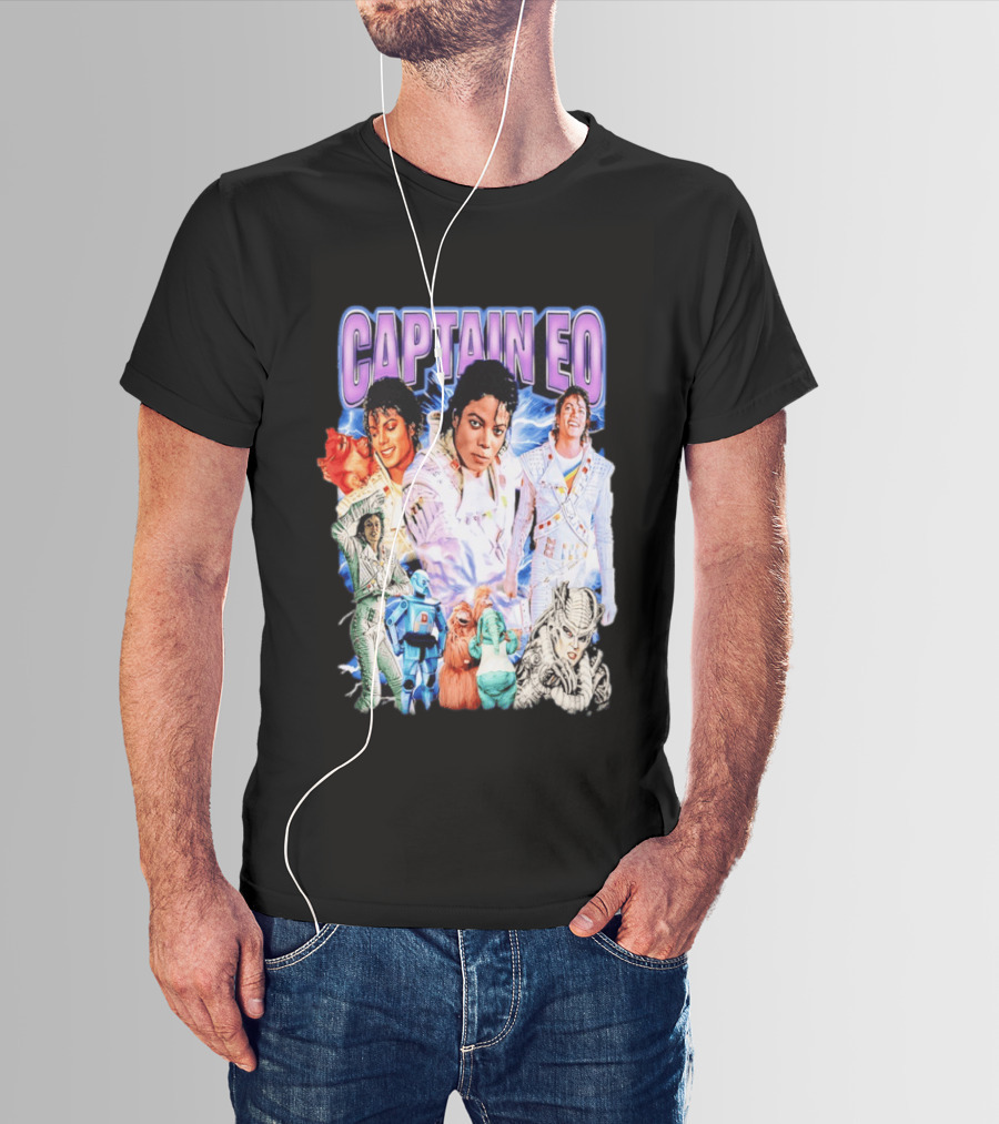 Captain EO Michael Jackson Sci Fi Adventure Cast Characters T-Shirt