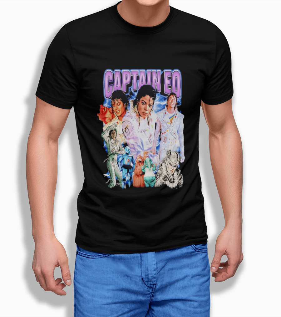 Captain EO Michael Jackson Sci Fi Adventure Cast Characters T-Shirt