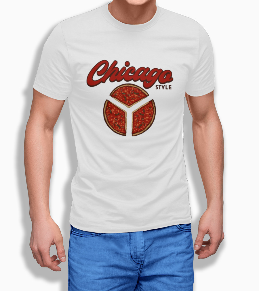 Chicago Style Deep Dish Pizza Slices T-Shirt