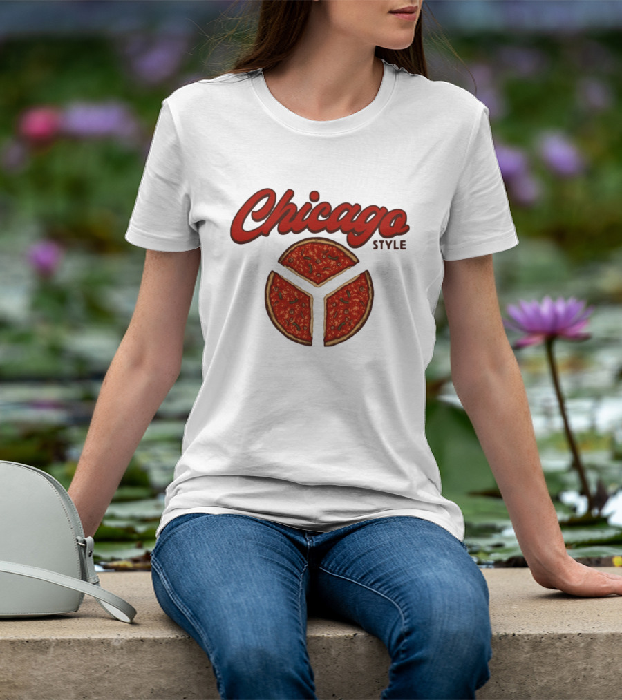 Chicago Style Deep Dish Pizza Slices T-Shirt