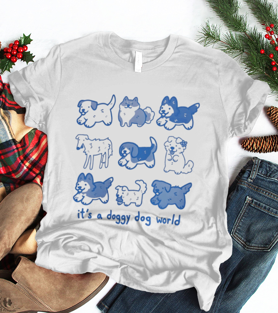 It's A Doggy Dog World Puppy T-Shirt