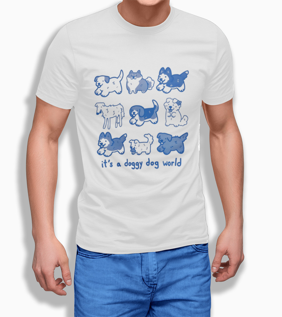 It's A Doggy Dog World Puppy T-Shirt