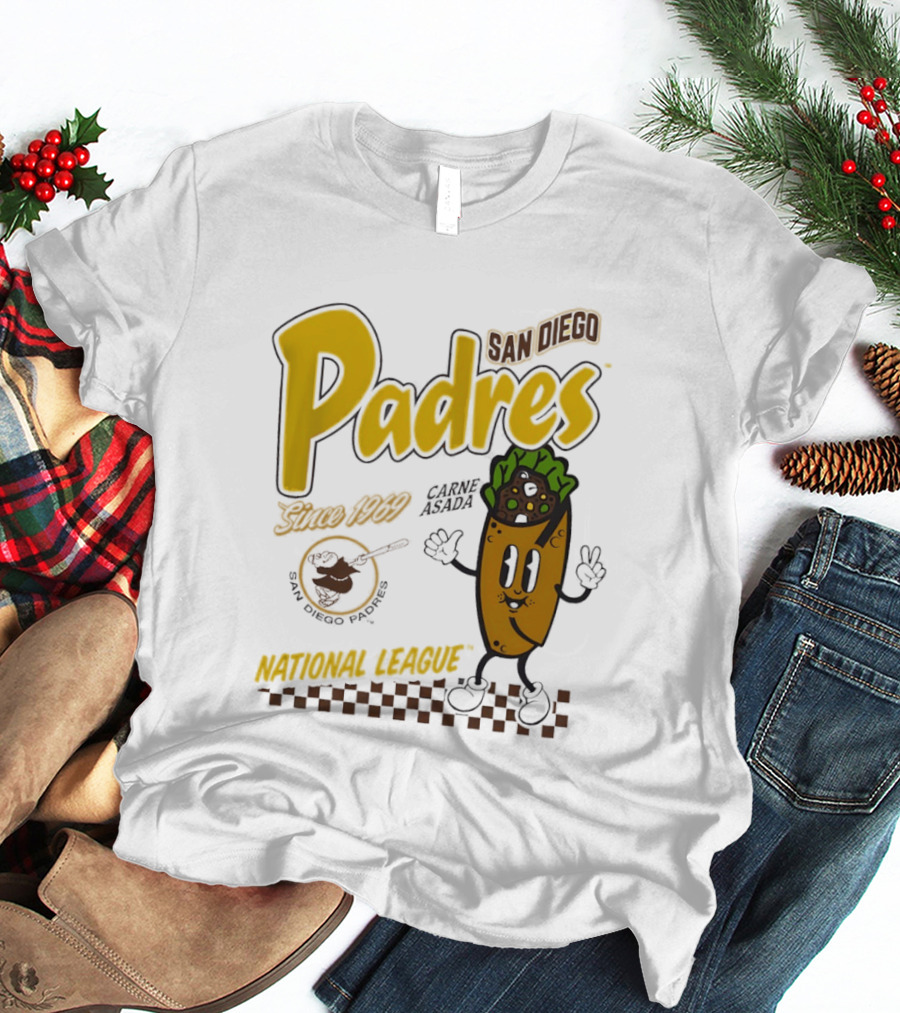 San Diego Padres Carne Asada National League Since 1969 Retro Baseball T-Shirt