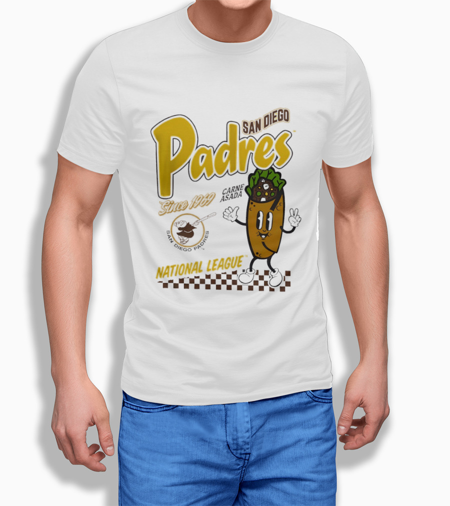 San Diego Padres Carne Asada National League Since 1969 Retro Baseball T-Shirt