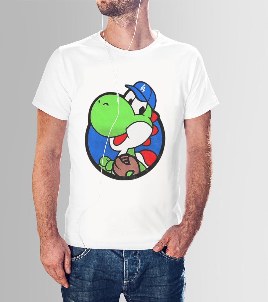 Super Mario Yoshi Los Angeles Dodgers Baseball MLB 2026 T-Shirt
