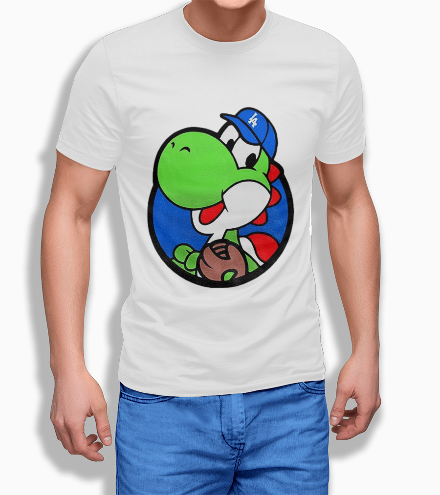 Super Mario Yoshi Los Angeles Dodgers Baseball MLB 2026 T-Shirt