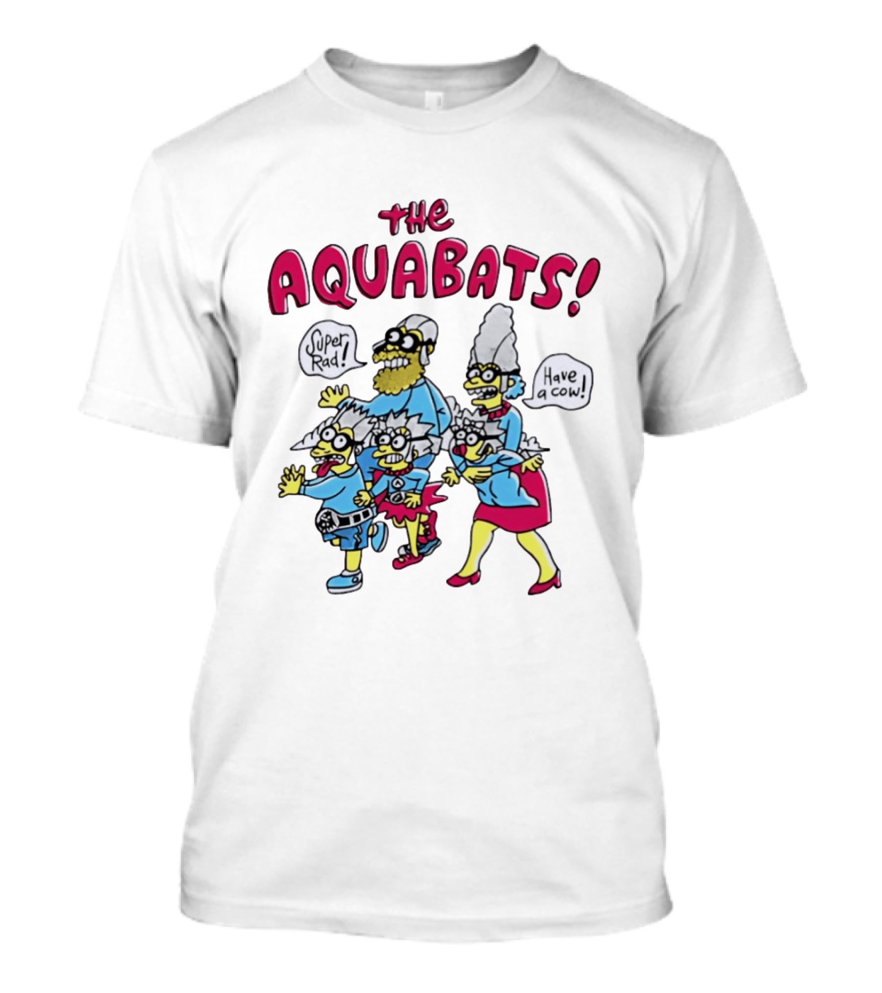 The Aquabats Cartoon Super Rad Have A Cow T-Shirt