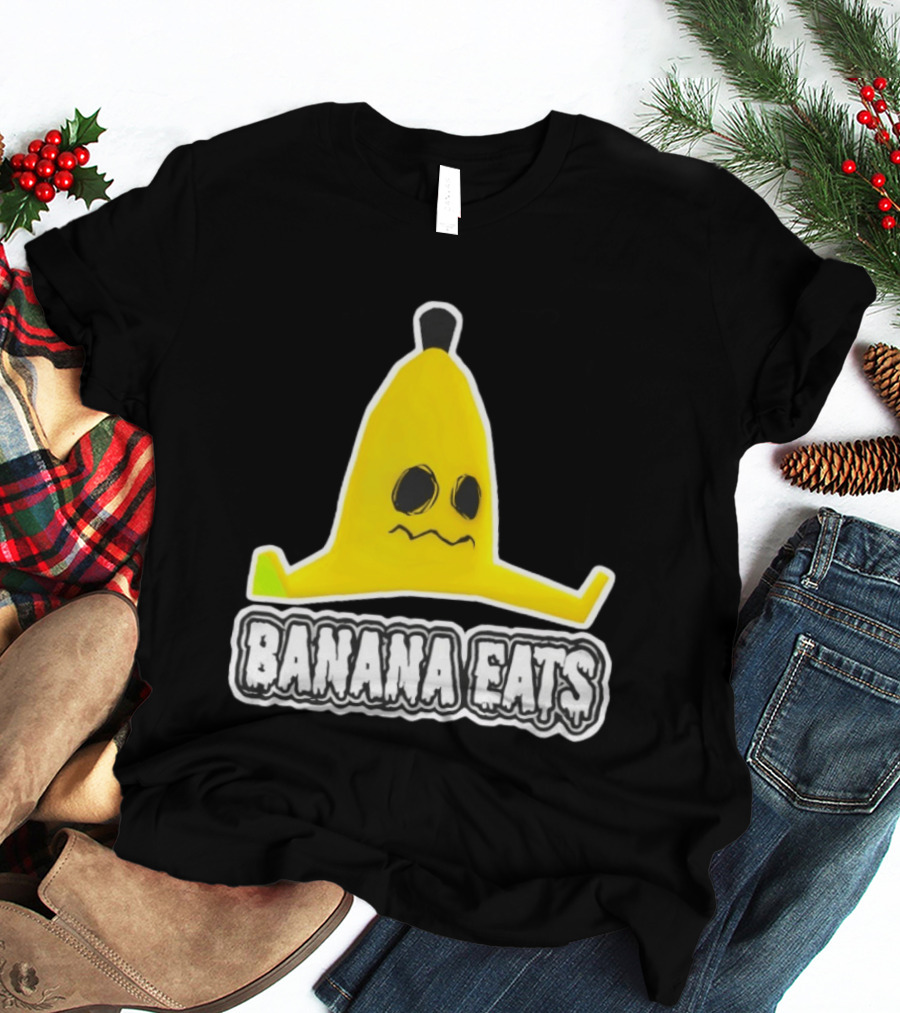 Banana Eats Game Inspired Funny Yellow T-Shirt