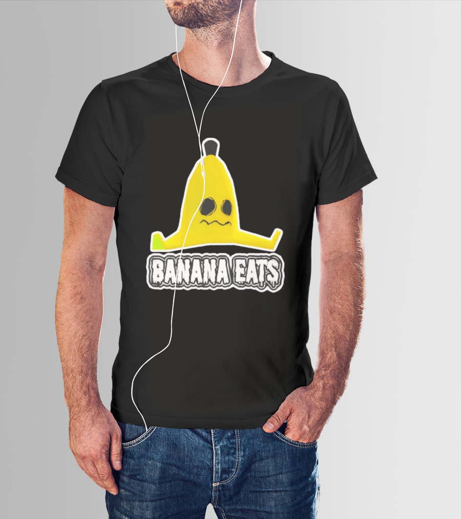 Banana Eats Game Inspired Funny Yellow T-Shirt