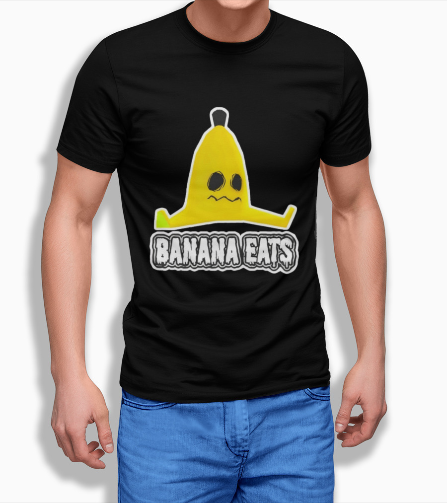 Banana Eats Game Inspired Funny Yellow T-Shirt