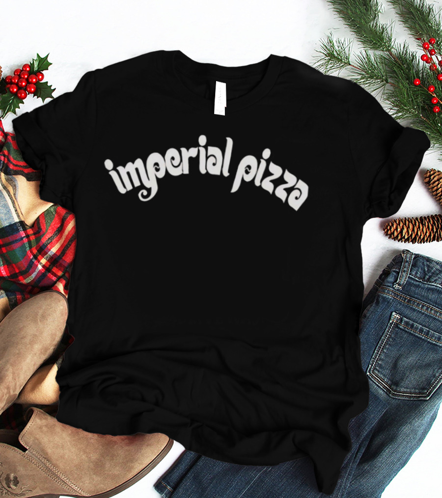 Imperial Pizza Retro Style Font T-Shirt