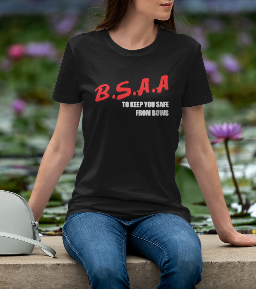 B.S.A.A. Keep You Safe From Bows Resident Evil Merch T-Shirt
