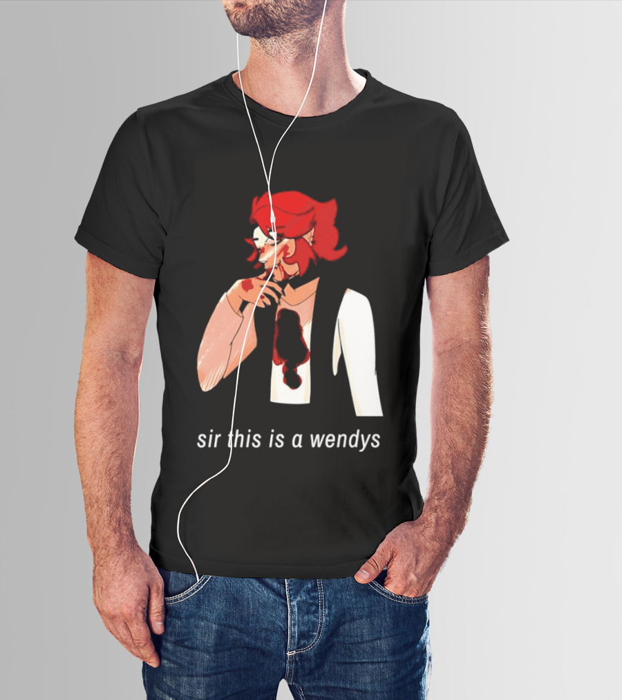 Sir This Is A Wendys Red Haired Character With White T-Shirt