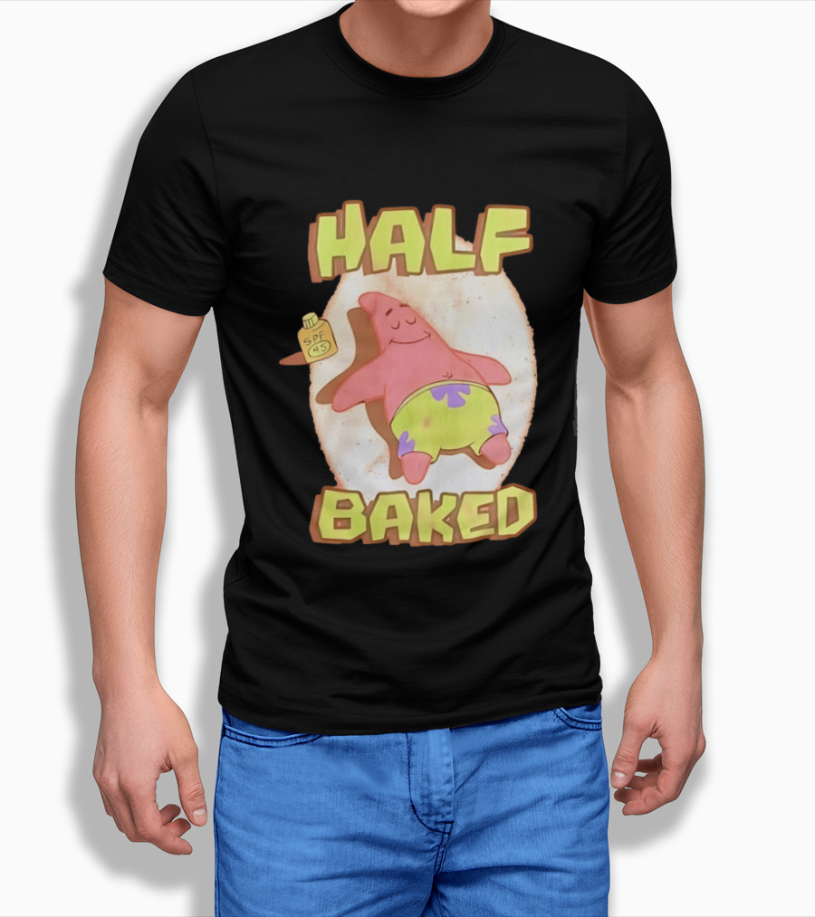 Patrick Star Half Baked SPF 45 Sunscreen Relaxation T-Shirt