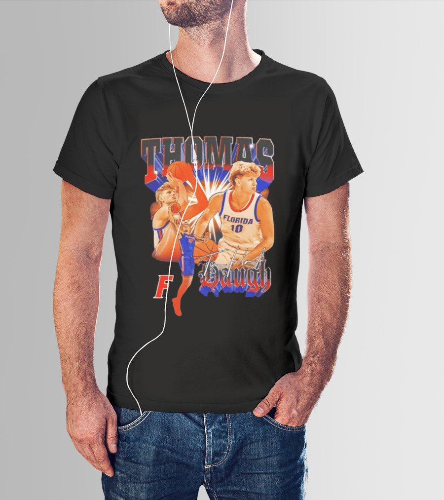 Thomas Haugh Florida Basketball Collage F. 10 T-Shirt