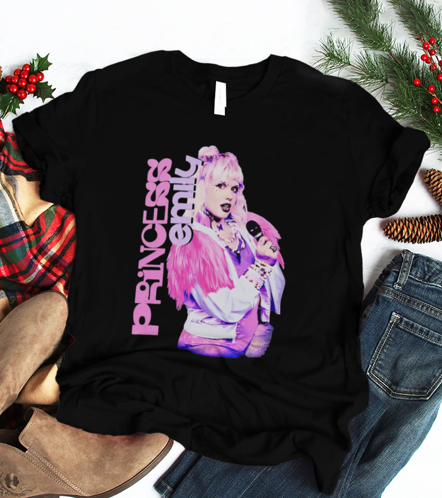 Princess Emily Pop Star Style Microphone Fashion T-Shirt