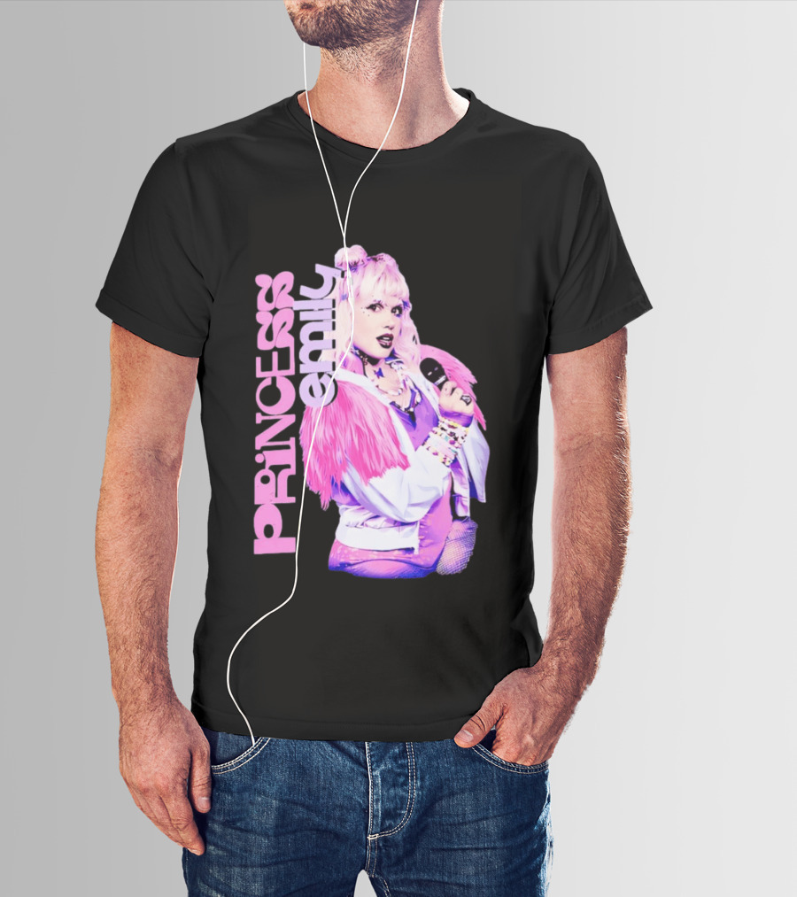Princess Emily Pop Star Style Microphone Fashion T-Shirt
