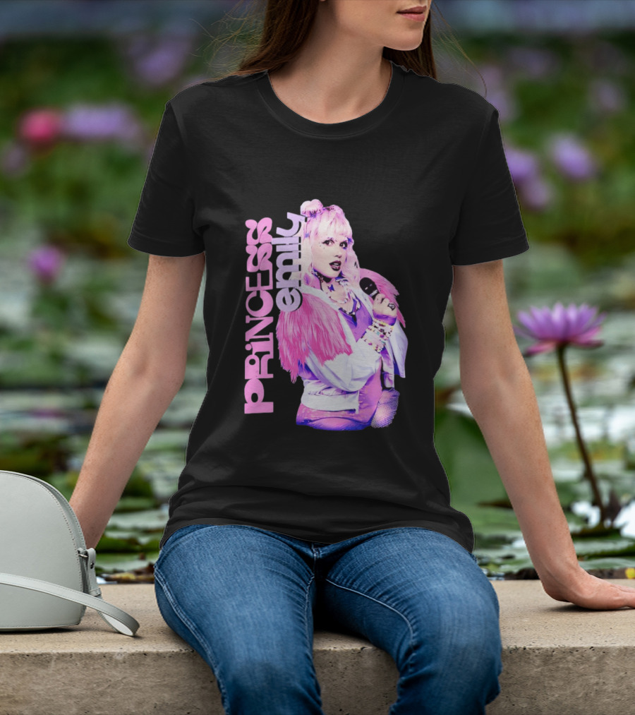 Princess Emily Pop Star Style Microphone Fashion T-Shirt
