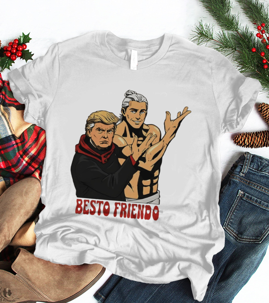 Besto Friendo Trump Anime Crossover Meme T-Shirt