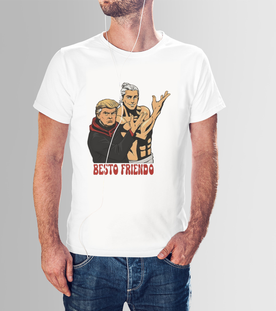 Besto Friendo Trump Anime Crossover Meme T-Shirt
